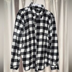 Forever 21 Black and White Checkered Shirt